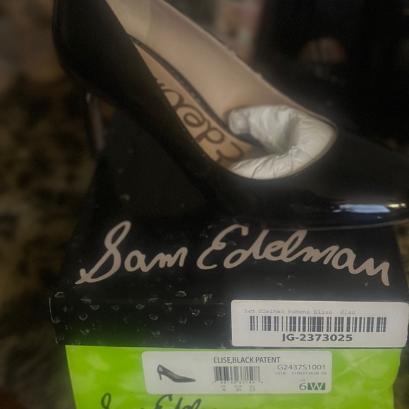 Sam Edelman size 6w patent leather pump: approx 3 in. New with box - Picture 9 of 9